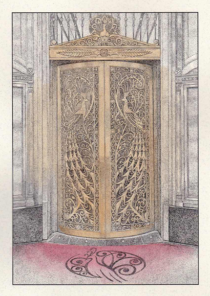 Palmer House Peacock Doors